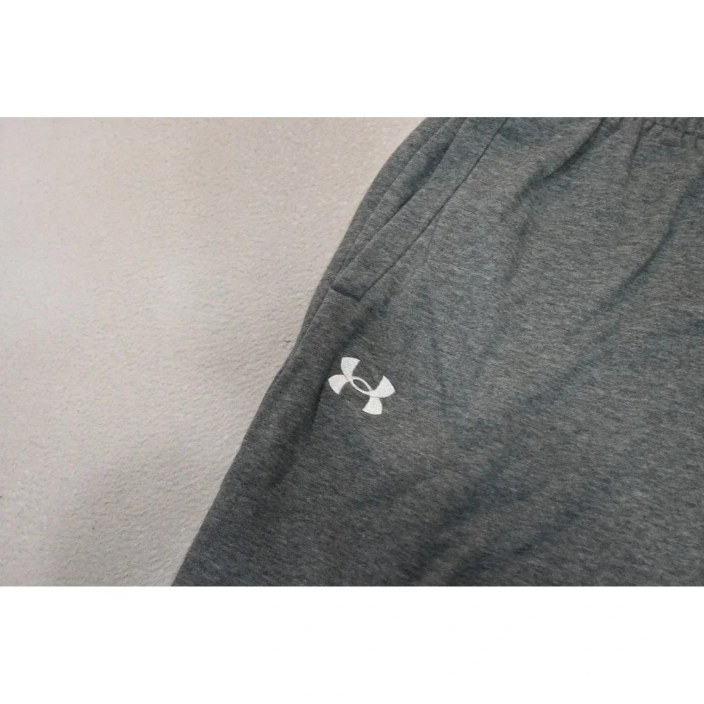 Under Armour Jogger Sweatpants Mens XL Gray Cotton Blend Athletic Excellent